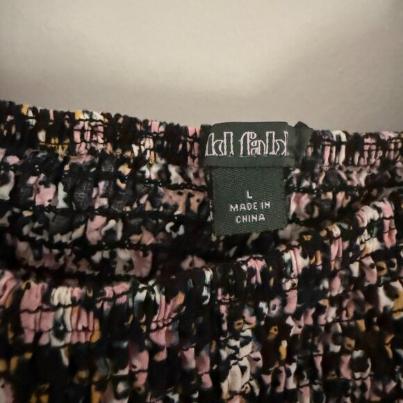 Wild Fable Long Sleeve Floral Size Large Babydoll Dress 100% Cotton - Picture 4 of 4